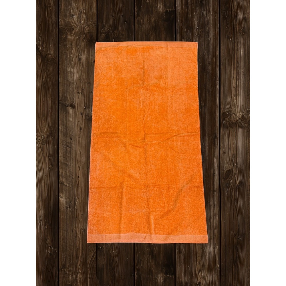 Cannon Monticello Vintage Orange Made In USA Value Size Bath Towel